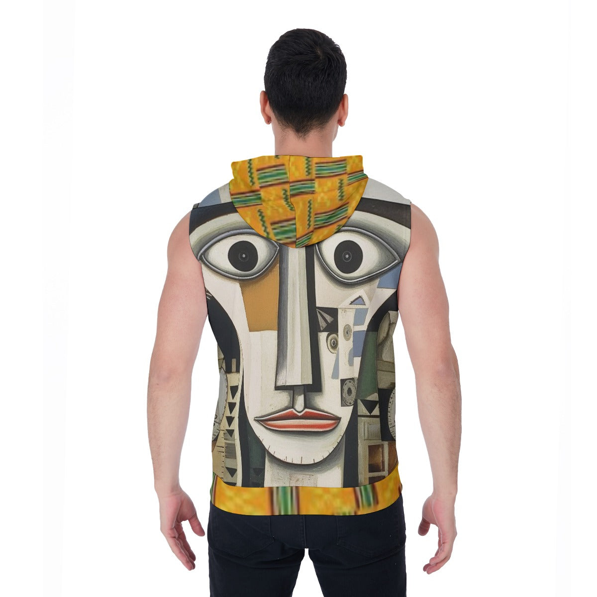 Zipper-Up Sleeveless Hoodie