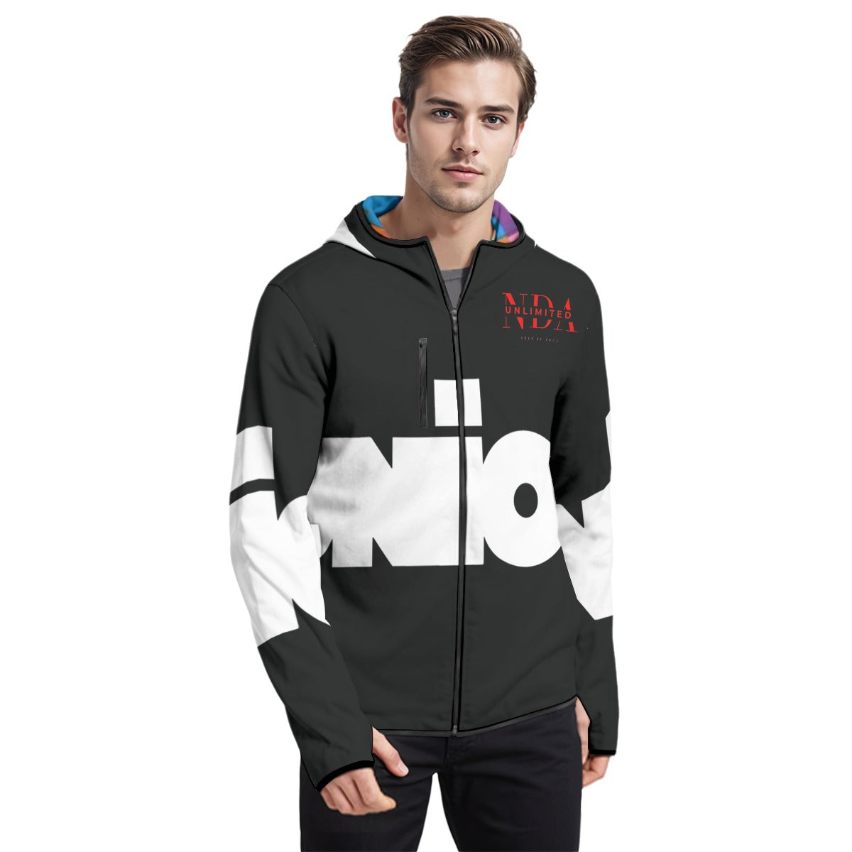 Hoodie with Thumb Hole Design