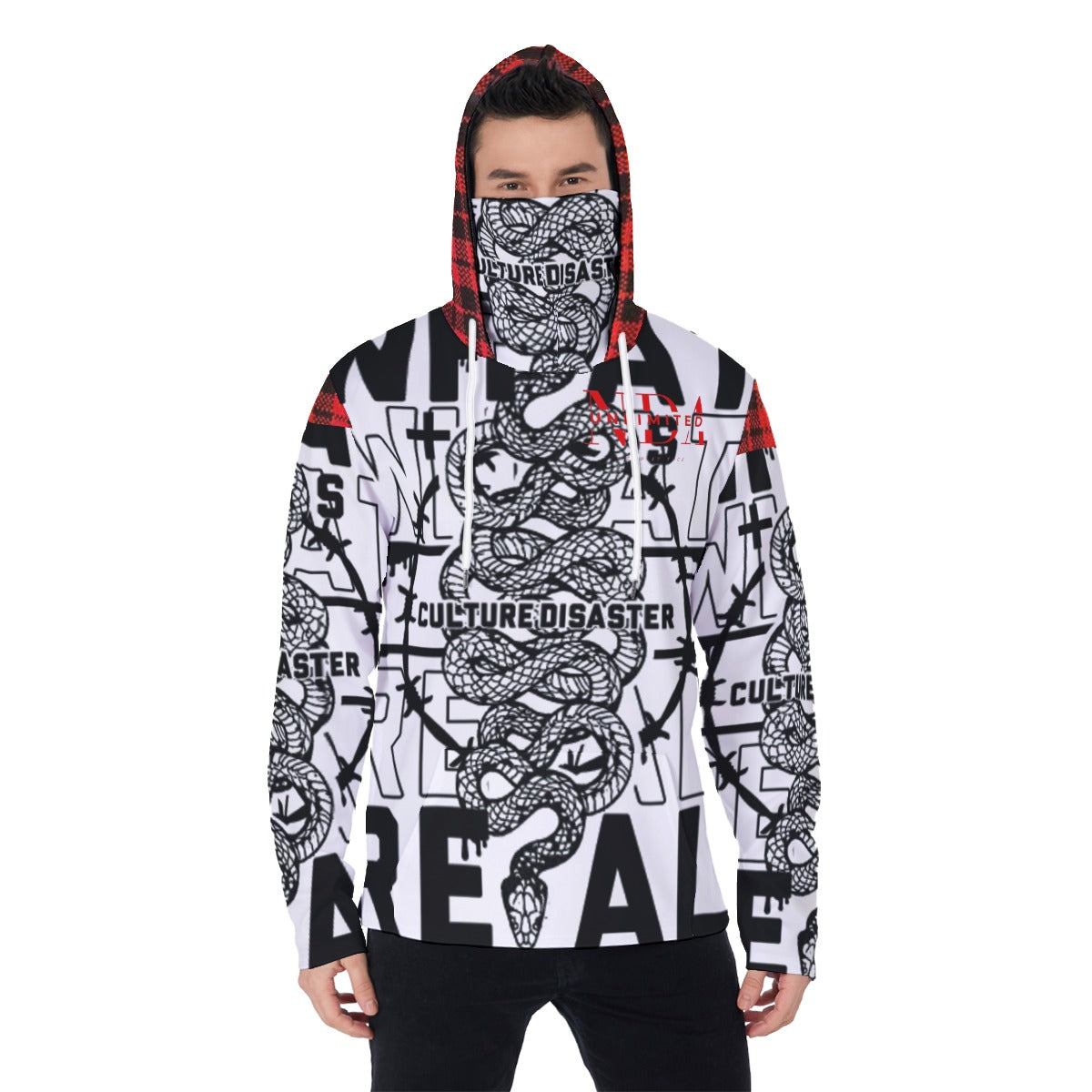 Heavy Fleece Hoodie With Mask