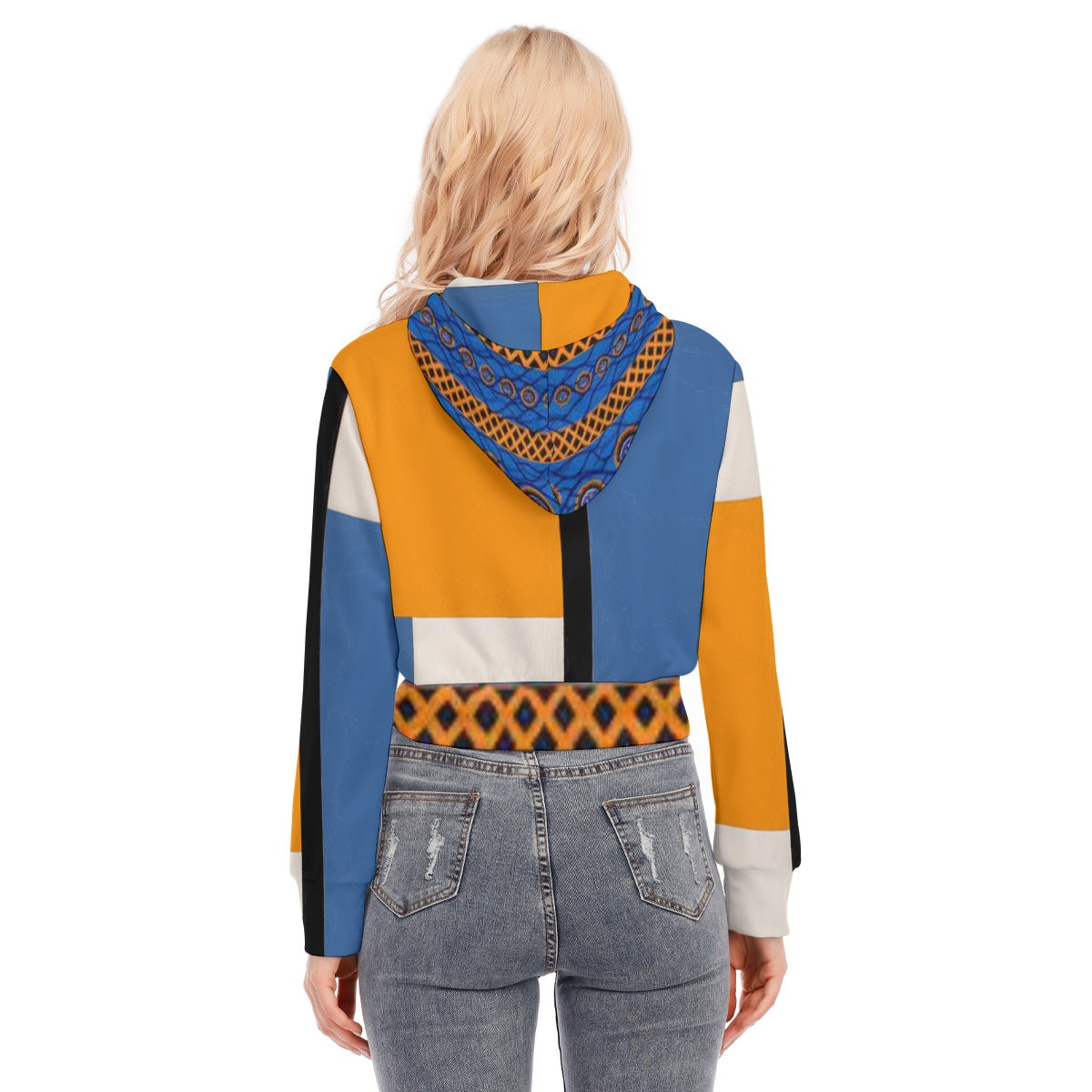 Crop Top Hoodie With Zipper Closure