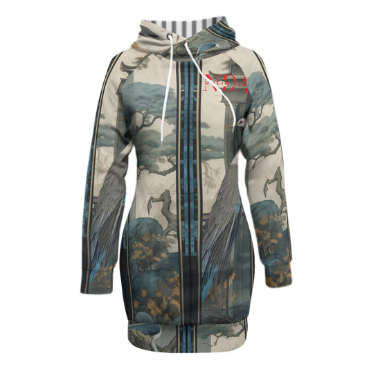 Pullover Hoodie With Raglan Sleeve