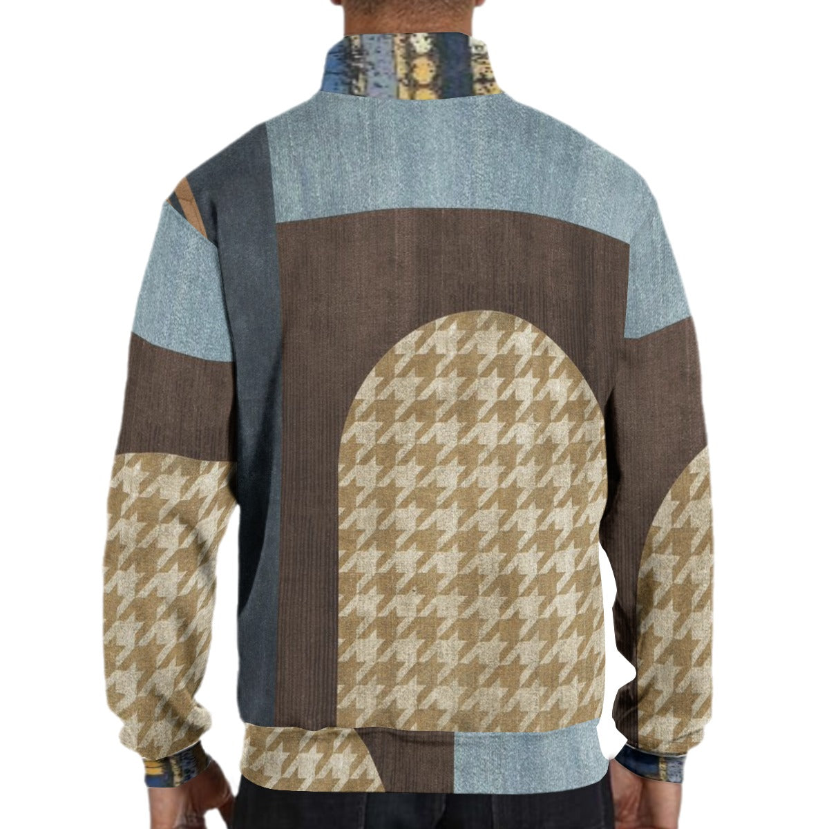 Hidden Half-Zip Placket Hoodie